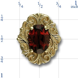 81030 Garnet Bracelet Slide 